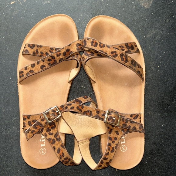 Link Kids Leopard Print Slippers - Brown - Picture 3 of 4